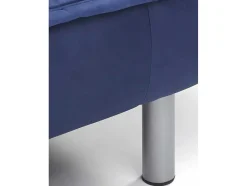 Vente-unique Scandinavisch-Set Blauwe Slaapbank Mishan En Grijs Tapijt Bunny