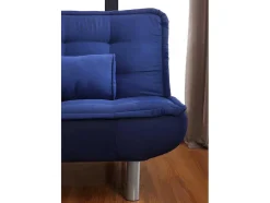 Vente-unique Scandinavisch-Set Blauwe Slaapbank Mishan En Grijs Tapijt Bunny