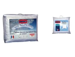 DODO Dekbed-Set Dekbed Natuurlijk 220 X 240 Cm + 2 Hoofdkussens Dons Baffin 65 X 65 Cm