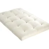DREAMEA Set Matras En Lattenbodem-Set Lattenbodem + Futon 140 X 190 Cm - 100% Katoen - Shiva Van - Beige