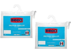 DODO Hoofdkussen-Set Van 2 Absorberende Kussenbeschermers - 65 X 65Cm - Ultra Confort