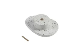 Vente-unique Opbergaccessoire-Set Van 3 Badkamerhaakjes In Terrazzo - 3 Groottes - Stochi