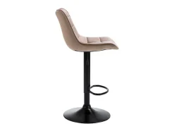 Vente-unique Barkruk-Set Van 2 Barkrukken Lima Ii - Fluweel & Metaal - Beige