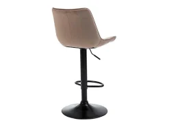 Vente-unique Barkruk-Set Van 2 Barkrukken Lima Ii - Fluweel & Metaal - Beige