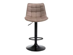 Vente-unique Barkruk-Set Van 2 Barkrukken Lima Ii - Fluweel & Metaal - Beige
