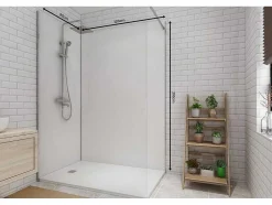 Shower & Design Douchewandpaneel-Set Van 2 Douchewandpanelen In Aluminium Inclusief Profielen - L90 Cm X L120 Cm X H210 Cm - Itziar