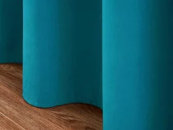 OZAIA Huistextiel-Set Van 2 Fluwelen Gordijnen - 140 X 260 Cm - Blauw - Ahtari