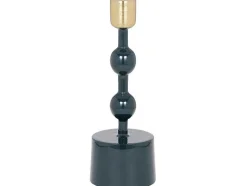 OZAIA Kandelaar En Kaars-Set Van 2 Geemailleerde Aluminium Kandelaars - H.26,5 Cm En H.22 Cm - Eend Blauw - Parina
