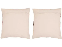 OZAIA Aanbiedingen: Woonaccessoires-Set Van 2 Getufte En Bedrukte Kussens - 45 X 45 Cm - Katoen - Meerdere Kleuren - Magna