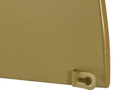 OZAIA Spiegel-Set Van 2 Halfronde Spiegels In Metaal - B.50 X H.100 Cm - Goudkleurig - Gavra