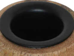 OZAIA Aanbiedingen: Woonaccessoires-Set Van 2 Kandelaars Van Mangohout - H23 Cm - Naturel - Fainin