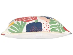 OZAIA Tuindecoratie-Set Van 2 Katoenen Kussens Met Bloemmotief - 45 X 45 Cm - Veelkleurig - Bariola