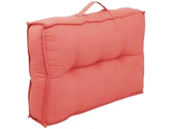 OZAIA Tuindecoratie-Set Van 2 Katoenen Paletkussens - 40 X 60 X 12 Cm - Koraal - Baila