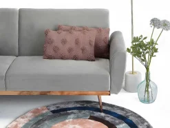 OZAIA Huistextiel-Set Van 2 Kussens 100% Getuft Katoen Jadel - 30 X 50 Cm - Oudroze