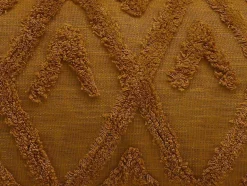 OZAIA Huistextiel-Set Van 2 Kussens Met Pompons Aspen - Getuft Katoen - 30 X 50 Cm - Bronze