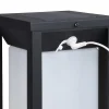 SOLARGEO Tuinlamp-Set Van 2 Led-Buitenwandlampen Op Zonne-Energie - L. 15 X H. 30 Cm - Metaal - Zwart - Fozzano