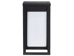 SOLARGEO Tuinlamp-Set Van 2 Led-Buitenwandlampen Op Zonne-Energie - L. 15 X H. 30 Cm - Metaal - Zwart - Fozzano