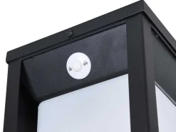 SOLARGEO Tuinlamp-Set Van 2 Led-Buitenwandlampen Op Zonne-Energie - L. 15 X H. 30 Cm - Metaal - Zwart - Fozzano