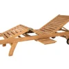 MYLIA Ligstoel-Set Van 2 Ligbedden Met Verschillende Standen In Teak - Licht Hout - Byblos Ii Van