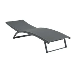 MYLIA Ligstoel-Set Van 2 Ligstoelen Met Verschillende Standen Van Aluminium En Textileen - Antraciet - Saranda Van