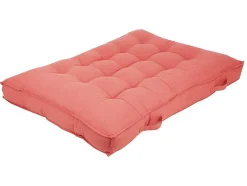 OZAIA Tuindecoratie-Set Van 1 Matras + 2 Katoenen Paletkussens - Koraal - Baila