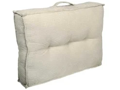 OZAIA Huistextiel-Set Van 1 Matras + 2 Palletkussens Van Ribfluweel - Beige - Baila