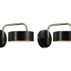 OZAIA Wandlamp-Set Van 2 Metalen Wandlampen In Vintage Stijl - L24 X H14,5 Cm - Zwart En Goudkleurig - Otilie