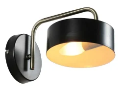 OZAIA Wandlamp-Set Van 2 Metalen Wandlampen In Vintage Stijl - L24 X H14,5 Cm - Zwart En Goudkleurig - Otilie