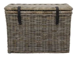 OZAIA Opbergaccessoire-Set Van 2 Opbergkoffers Van Kubu Nefta - L80 X D45 X H55 Cm En L70 X D35 X H45 Cm - Natuurlijk Grijs