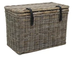 OZAIA Opbergaccessoire-Set Van 2 Opbergkoffers Van Kubu Nefta - L80 X D45 X H55 Cm En L70 X D35 X H45 Cm - Natuurlijk Grijs