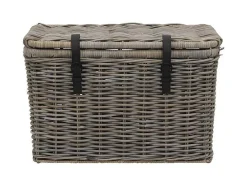 OZAIA Opbergaccessoire-Set Van 2 Opbergkoffers Van Kubu Nefta - L80 X D45 X H55 Cm En L70 X D35 X H45 Cm - Natuurlijk Grijs