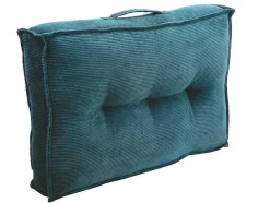 OZAIA Huistextiel-Set Van 2 Palletkussens Van Ribfluweel - L60 X D40 Cm - Blauw - Baila