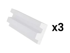 Vente-unique Plint-Set Van 3 Plinten Van Polystyreen L290 X H5 Cm Wit - Ardeo