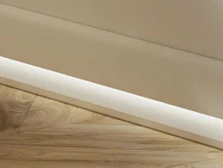 Vente-unique Plint-Set Van 3 Plinten Van Polystyreen L290 X H10 Cm Wit - Coreo