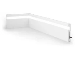Vente-unique Plint-Set Van 3 Plinten Van Polystyreen L290 X H12 Cm Wit - Ateno