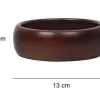OZAIA Tafelservies-Set Van 4 Schaaltjes - D13 X H4 Cm - Mangohout - Naturel - Valisa