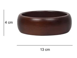 OZAIA Tafelservies-Set Van 4 Schaaltjes - D13 X H4 Cm - Mangohout - Naturel - Valisa