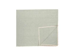 OZAIA Textiel Voor Eettafel-Set Van 4 Servetten Van Katoen - 45 X 45 Cm - Groen - Beige Rand - Loania