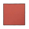OZAIA Textiel Voor Eettafel-Set Van 4 Servetten Van Katoen En Linnen - 45 X 45 Cm - Terracotta - Borina