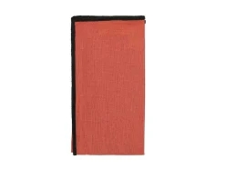 OZAIA Textiel Voor Eettafel-Set Van 4 Servetten Van Katoen En Linnen - 45 X 45 Cm - Terracotta - Borina