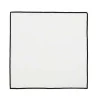 OZAIA Textiel Voor Eettafel-Set Van 4 Servetten Van Katoen En Linnen - 45 X 45 Cm - Gebroken Wit - Borina