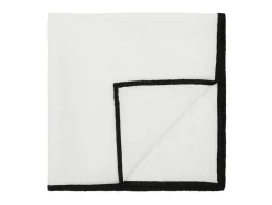 OZAIA Textiel Voor Eettafel-Set Van 4 Servetten Van Katoen En Linnen - 45 X 45 Cm - Gebroken Wit - Borina