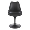 Vente-unique Stoel-Set Van 2 Stoelen In Polypropeen, Kunstleer En Metaal - Zwart - Xafy