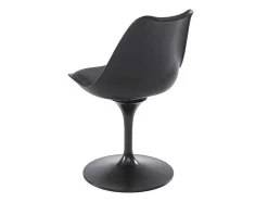 Vente-unique Stoel-Set Van 2 Stoelen In Polypropeen, Kunstleer En Metaal - Zwart - Xafy