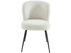 Vente-unique Stoel-Set Van 2 Stoelen In Ribfluweel En Metaal - Wit - Polpona Van Pascal Morabito
