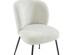 Vente-unique Stoel-Set Van 2 Stoelen In Ribfluweel En Metaal - Wit - Polpona Van Pascal Morabito