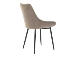 Vente-unique Stoel-Set Van 2 Stoelen Masurie - Fluweel - Taupe