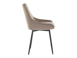 Vente-unique Stoel-Set Van 2 Stoelen Masurie - Fluweel - Taupe