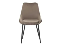 Vente-unique Stoel-Set Van 2 Stoelen Masurie - Fluweel - Taupe