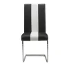 Vente-unique Stoel-Set Van 4 Stoelen Trinity Van Kunstleer - Zwart En Wit - Van Pascal Morabito